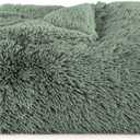 Bedsure GentleSoft Fuzzy Sherpa Faux Fur Twin Blanket Sage Green Cozy Gifts for Women Men, Soft Fleece Plush Warm Minky Thick Blanket Twin Size for Bed, Dorm Essentials Sage Room Decor Gifts, 60x80