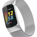 Stainless Steel Metal Band fit for Fitbit Charge 5/6 Silver