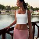 OLCHEE Womens 3 Pack Crop Tank Tops Basic Seamless Ribbed Sleeveless Square Neck Workout Top Summer Exercise Yoga Gym Shirts