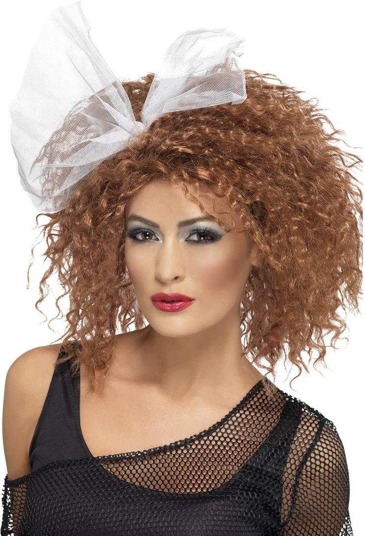 Smiffy's 80s Wild Child Wig (Brown)