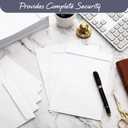 Fuutreo 1000 Counts White Envelopes 6 x 9 Inch Self Adhesive Catalog Security Mailing Envelopes with Adhesive for Mailing Storage Organizing Home Office