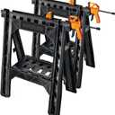 Worx WX065 Clamping Sawhorses with Bar Clamps