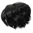 Natural Looking Mushroom Head Hood Short Straight Wig Women Wig for Party