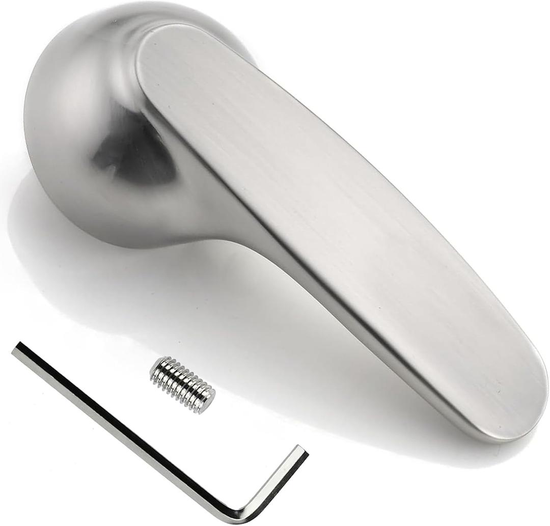 H79 Single Metal Lever Handle Kit 1300/1400 Series Tub Faucet for Delta, H79 Shower Handle Replacement for Delta Tub-Bathroom Shower Handle Accessories Chrome, Faucet Handle Replacement Kit.(Nickel)