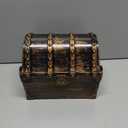 Lingway Toys Large Kids Pirate Treasure Chest Teacher's Favorite Treasures Collection Storage Box with 2 Sets of Locks and Keys Only(Vintage Bronze Coating,8.7"X6.3"X6.9")