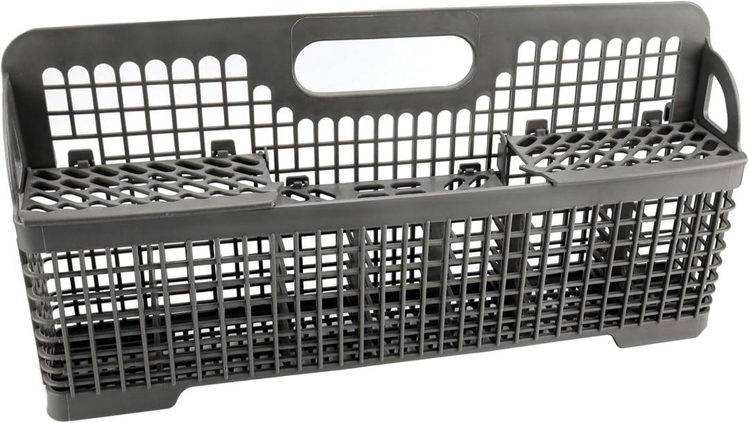 8531233 WP8562043 Dishwasher Silverware Basket(19"x3.4"x9") by puxy blue - Compatible with Whirl Pool KitchenAid GE Ken More Dishwasher Utensil Rack Basket
