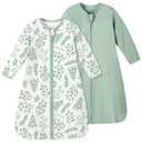 Yoofoss Baby Sleep Sack 3-6 Months 100% Organic Cotton Long Sleeve Wearable Blanket Baby 2-Way Zipper 0.5 Tog Newborn Sleeping Sack, Lightweight