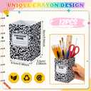 Ctosree 12 Pack Composition Book Pencil Holder for Classroom