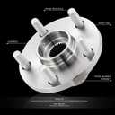 DNA MOTORING Front Wheel Bearing Hub Assembly w/C-Clip, Axle Nut Compatible with 03-08 Vibe / 00-05 Celica / 03-18 Corolla / 03-14 Matrix, OEM-WHA-0228