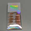 BTArtbox Press On Nails Almond - Press On nails with 3D Gold Lines Design, Medium Glue On Nails with Nail Glue, Gold Swirl Stick On Nails in 15 Sizes, Radiant Ribbons