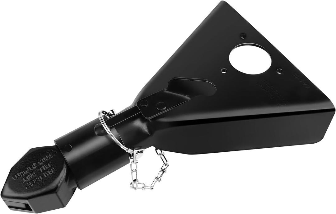 2" A-Frame Trailer Coupler,Fits 2-Inch Hitch Ball, Capacity 7000LBS, for Towing RV, Boat, Camper (Black)