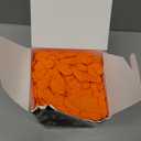 TitanFlex Heavy Duty Industrial Orange Nitrile Gloves, 8mil, Gloves Disposable Latex Free with Raised Diamond Texture Grip, Powder Free, Rubber Glove, Mechanic Gloves,100ct Box (Small)