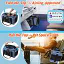 Petskd Top-Expandable Pet Carrier 18x11x11 Inches Delta American United Airline Approved, Soft-Sided Carrier for Small Cats and Dogs with Locking Safety Zippers and Anti-Scratch Mesh(Blue)