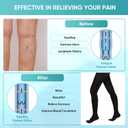 Medical Compression Pantyhose Stockings for Women Men, 20-30 mmHg Compression Socks Support Hose Tights, XL