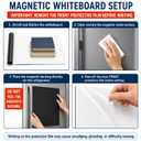 Babenoun Magnetic Dry Erase Whiteboard 30"x40" for Fridge