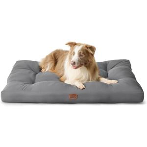 Bedsure Extra Large Dog Bed - Washable Giant Pet Bed Mattress with Oxford Fabric, Water Resistant Flat Pet Pillow Bed for XL Dog Crate, 44x35x4, Grey