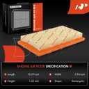 A-Premium Engine Air Filter Compatible with Toyota Camry 2018-2023, Avalon 2019-2022, RAV4 2019-2023, Highlander 2020-2023, Sienna 2021-2023, C-HR 2018-2022 & Lexus ES300h 2019-2023