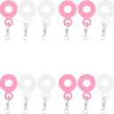 PRETYZOOM 16Pcs Silicone Straw Charm Adapters for Reusable Drinking Straws Hanging Ornaments and Pendant Accessories for Cups and Tumblers