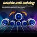 360Rotating Remote Control Car, 4WD RC Cars with Cool Spray, 2.4Ghz Double Sided RC Stunt Truck for 6-13 Year Old Boy Toys Birthday Gift (Blue)