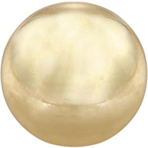 2 x Aspen Creative 24029-11, Sphere Finial for Lamp Shade, Steel in Brass Plated Finish, 1" Height, (1 Pack)