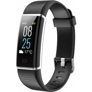 ID130 Plus HR Sports Smart Bluetooth Bracelet Smartwatch Fitness Tracker Pedometer Calories Counter for Android and iOS System IP67 Life Waterproof Black