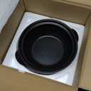 Okllen Large Korean Ceramic Bowl with Lid and Platter, 54 oz Clay Pot for Cooking, Sizzling Hot Pot for Dolsot Bibimbap, Soup, Casserole, Rice, Stew, Noodle