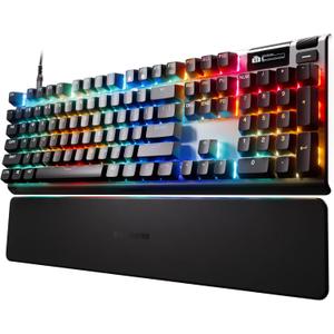 SteelSeries Apex Pro Gen 3 OmniPoint 3.0 HyperMagnetic Switches Adjustable Actuation Rapid Trigger Game-Ready Presets Protection Mode Rapid Tap/SOCD OLED RGB PBT Keycaps USB-C