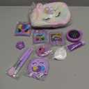 ULOVEME Kids Real Makeup Kit for Little Girls - Real, Non Toxic, Washable Make Up Toy - Umicorn Toys Gift for 3 4 5 6 7 8 9 10 12 Years Old Girls Birthday (Rainbow Crossbody Bag)