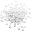 Lanyani Multi-Color Glass Mosaic Tiles - Mixed Shapes, 200 Pieces, Regular White