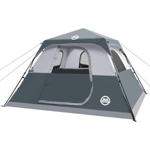 ADSMART Instant Tents for Camping 6 Person Tent Waterproof for Outdoor | Easy set up for hiking with rainfly carry bag for family camping tent, 10 ft x 9ft x 66 inch