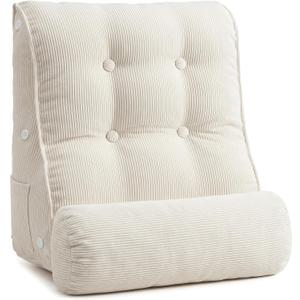 Wedge Pillow with Adjustable Bolster, Reading Pillow for Bed