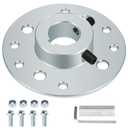 GREHUA Rear Steel Sprocket Drum Brake Hub 1" Bore 1/4" Keyway with Hardware Kit for Predator 212cc 196cc 6.5hp Dune Buggies Drift Trike Heavy Duty Go Kart Cart Parts