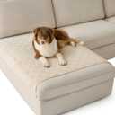 Bedsure Waterproof Couch Cover for Dogs Washable - Waterproof Blanket for Large Dogs Couch Sofa Cozy, Lightweight Furniture Protector for Pet Cat Quick Drying Puppy, Sandy Tan, 40x50IN