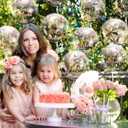 CNhoqc Mothers Day Bobo Balloons - 20Pcs Feliz Dia Mam Transparent Bobo Balloons 16Pcs Rose Gold Sticker Decals Set Moms Birthday Anniversary Home Party Decorations Supplies Bridal Shower Wedding