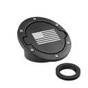 FALVFUN American Flag Car Fuel Filler Door Gas Tank Cap, Heavy Duty Vehicle Fuel Filler Tank Door Cover, Automotive Exterior Protection Accessories, Compatible with Wrangler JK 2/4 Door