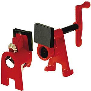 Bessey BPC-H34, 3/4-In. H Style Pipe Clamps - Incredibly Versatile, Easy To Assemble, Indespensable Workshop Clamp For Woodworking, Carpentry, Home Improvement, and DIY Projects (Pack of 1)