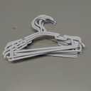 Coat Hanger 10Pcs White Plastic Nursery Hangers Nonslipchild Coat Hangers Space Saving Tubular Hangers Non Slip Hangers