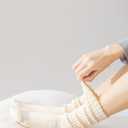 ASTRALUX cotton Socks Unisex 4 Pairs Men's socks & Women's socks (Large, White)