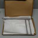 Hand Towel Holder, F-Shape Hand Towel Stand with Marble Base, Stainless Steel Swivel Hand Towel Rack Standing Towel Bar for Bathroom Kitchen Countertop, 2 Arms (Brushed Nickel)