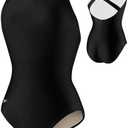 Speedo Women's Moderate Ultraback (Long) - PowerFLEX Black 6 L