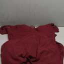 vintys Women's V Neck Bridesmaid Dresses Long with Slit Ruffle Sleeves A Line Chiffon Formal Evening Dress with Pockets VS039.3XL