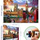1000 Piece Puzzle for Adults, London Big Ben Westminster Palace Jigsaw Puzzles, Funny Puzzle, Perfectly Fitting Pieces, Home Decor Birthday Party Gift for Adults Seniors 27.5" x 19.7"