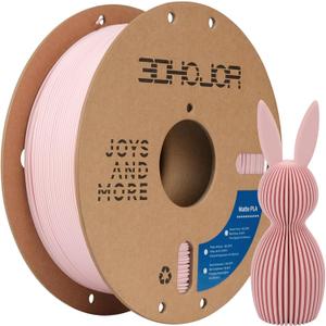 Matte PLA Filament 1.75mm, Upgrade 1kg Cardboard Spool PLA Filament 1.75 PLA 3D Printing Filament, Print with Most 3D Printers Using 3D Filament-Peach Pink