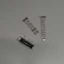 Supoix Compatible with Apple Watch Band 38/40/41/42/44/45/46/49mm+ Case, Women Jewelry Bling Diamond Rhinestone Replacement Metal Bands & 2 Pack PC Protector Case for iWatch Ultra 3/2/1 Series 11/10/9/8/7/6/5/4/3/2/1/SE (Silver)