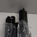 Overhead Garage Storage Rack, Heavy Duty Ceiling Mount Bin Holder for 7-27 Gallon Tote Storage Container Bins, 17-Inch Black Metal Rails for Garage Storage Organization Shelving System, 6 Pack