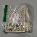 2 Pcs Eid Ramadan Mubarak Banner Wooden Ramadan Mubarak Decoration Rustic Bead Ramadan Decorations Banner Muslim Party Decor Supplies for Home Fireplace Indoor Outdoor(Black Letter)