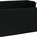 Storage Bin for Shelves Rectangle Closet Baskets Foldable Box with Handles Black Storage Boxes for Home Office Car Dormroom