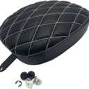 Solo Rear Passenger Seat for Harley Davidson Sportster X48 XL883 XL1200 72 2004-2019 Motorcycle Accessories Leather Pillion Cushion Pad (Black-B)