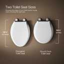 KOHLER 4636-RL-0 Cachet ReadyLatch Elongated Slow Close Toilet Seat, Soft Close Toilet Seat Quiet Lid, Contoured Grip-Tight Bumpers Installation Hardware, Apartment Essentials, White