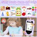 Kids Smart Phone Gifts Toys for Girls Boys Age 3-8,Toddler Learning Toys with Educational Games, 3 4 5 7 8 9 6 8 9 Year Old Girl Birthday Gift Ideas-Purple